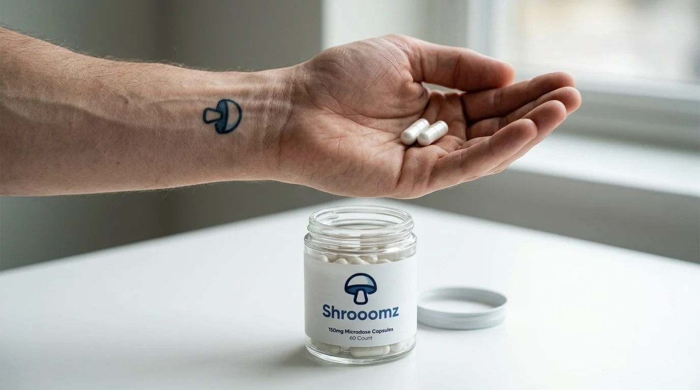 Capsules in a hand
